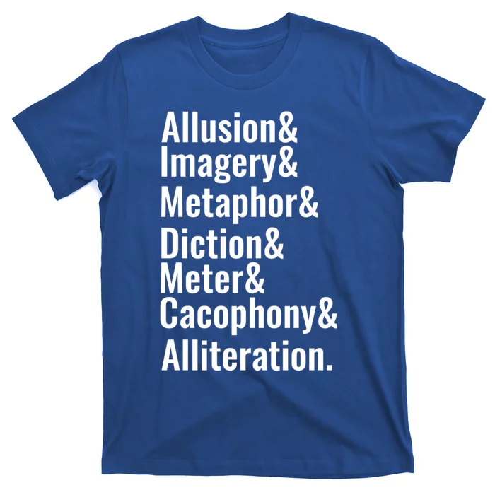 Poetry Literary Devices Literature Words Quote Great Gift T-Shirt