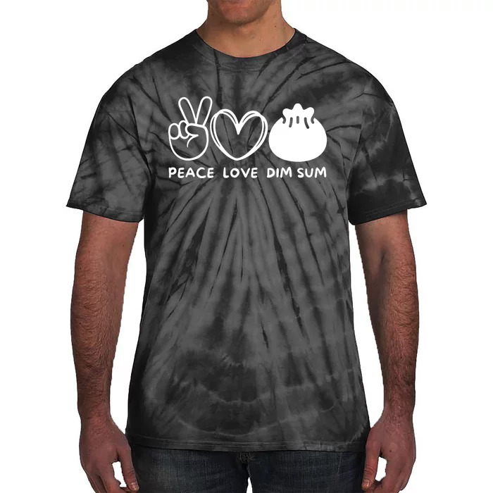 Peace Love Dim Sum Retro Dim Sum Lover Food Lover Tie-Dye T-Shirt