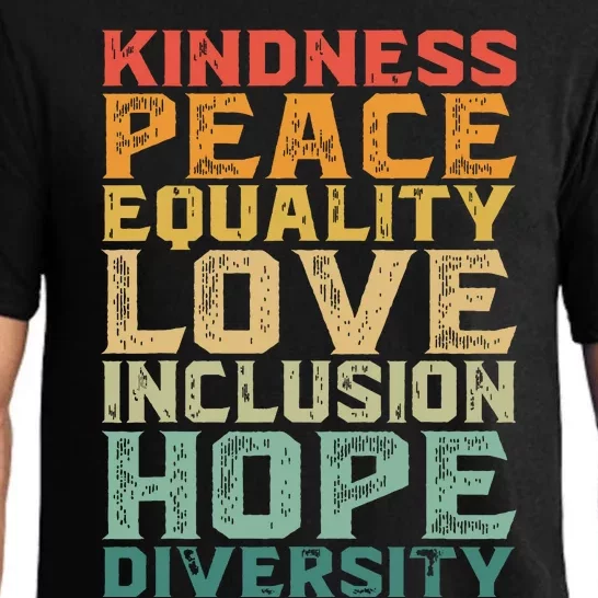 Peace Love Diversity Inclusion Equality Black History Month Pajama Set