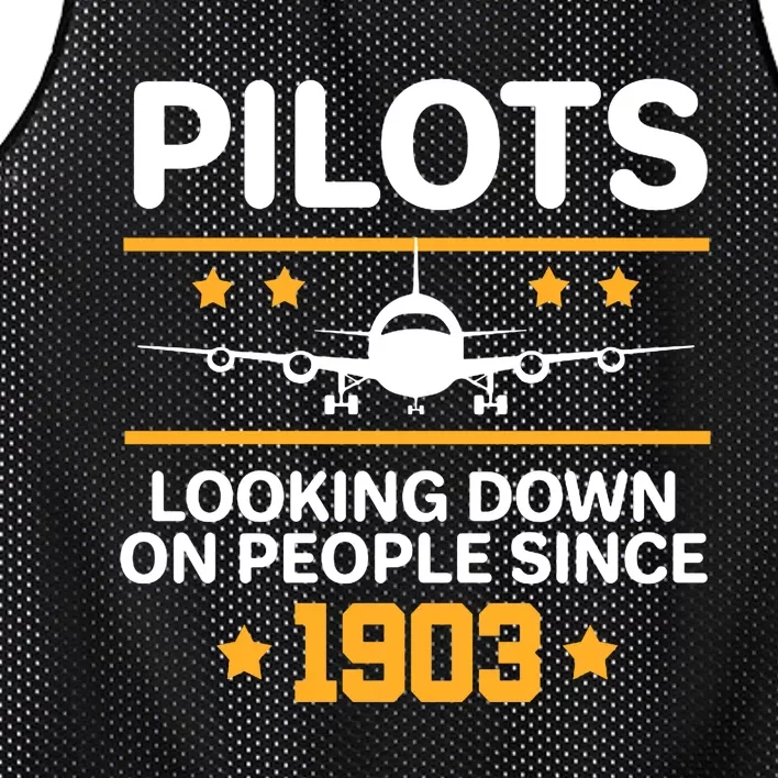 Pilots Looking Down On People Since 1903 Mesh Reversible Basketball Jersey Tank