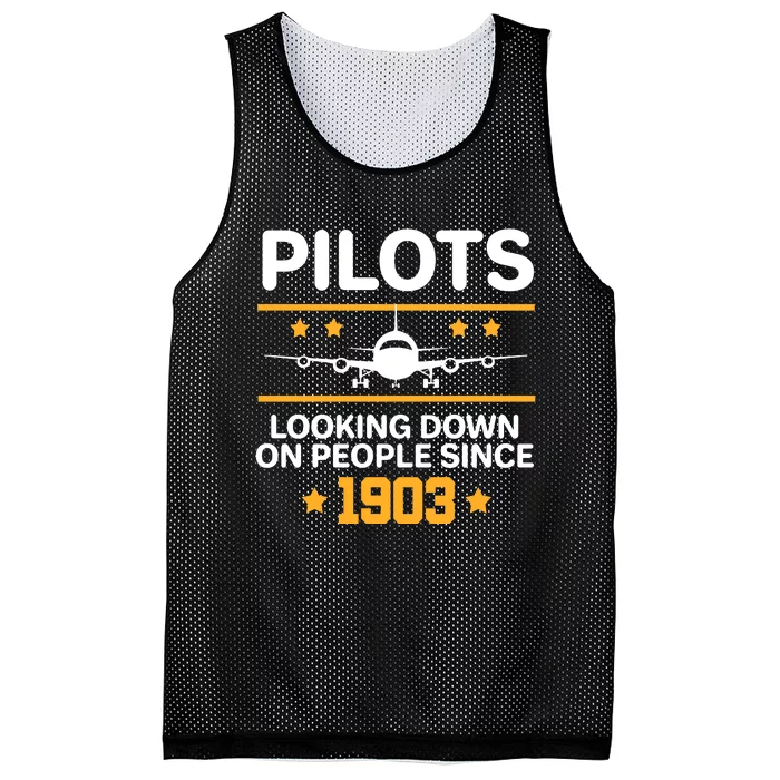 Pilots Looking Down On People Since 1903 Mesh Reversible Basketball Jersey Tank