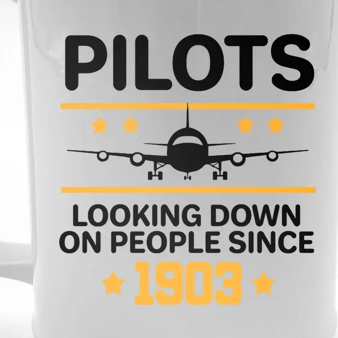 Pilots Looking Down On People Since 1903 Front & Back Beer Stein