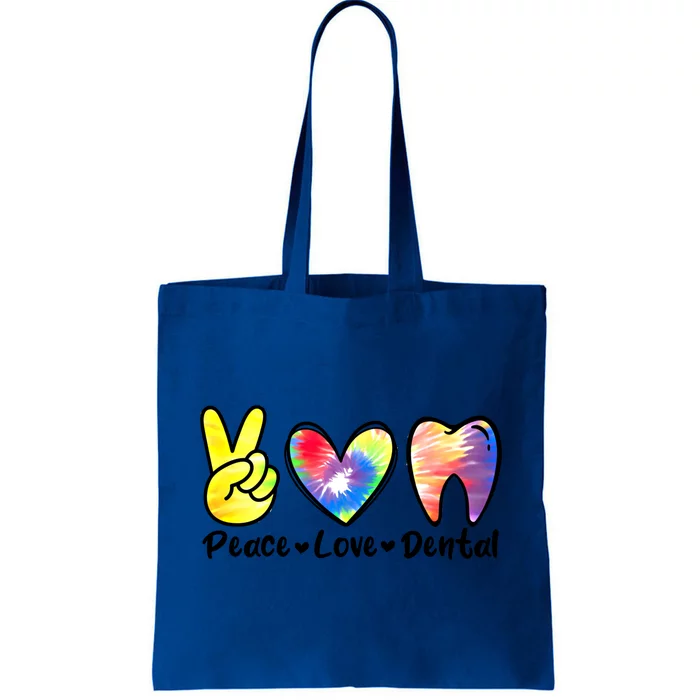 Peace Love Dental Gift Assistant Hygienist Dentist Gift Tote Bag