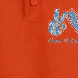 Peace Love Dolphins Funny Dolphin Lover Gifts Dry Zone Grid Performance Polo