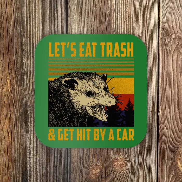 Possum LetS Eat Trash And Get Hit By A Car Coaster