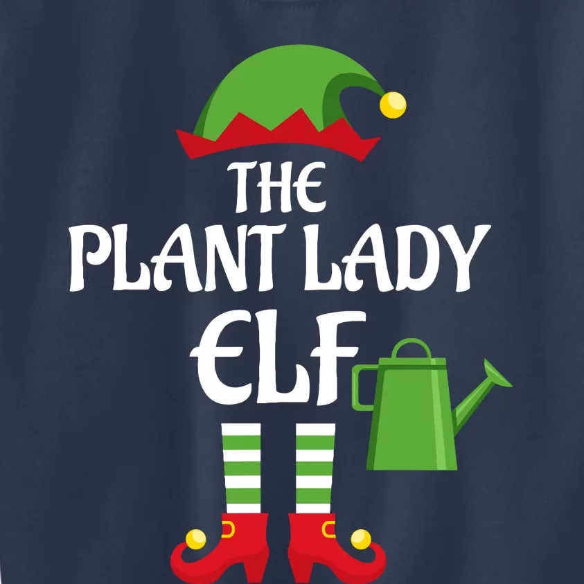 Plant Lady Elf Family Matching Group Christmas Kids Sweatshirt