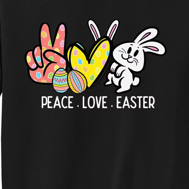 Peace Love Easter Bunny Cute Rabbit Spring Sweatshirt