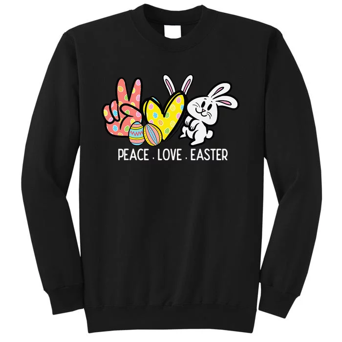 Peace Love Easter Bunny Cute Rabbit Spring Sweatshirt