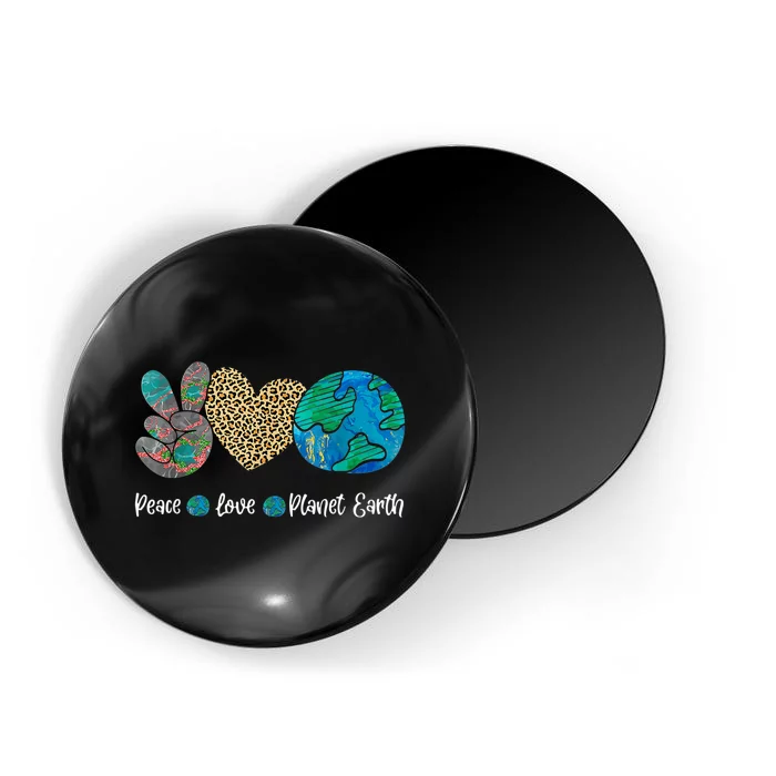 Peace Love Earth Day Everyday Love Earth Environmentalist Magnet