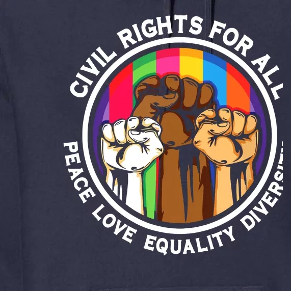 Peace Love Equality Diversity Civil Rights For All Tank Top Premium Hoodie