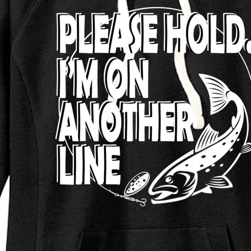 Please Hold I'm On The Other Line Women's Fleece Hoodie