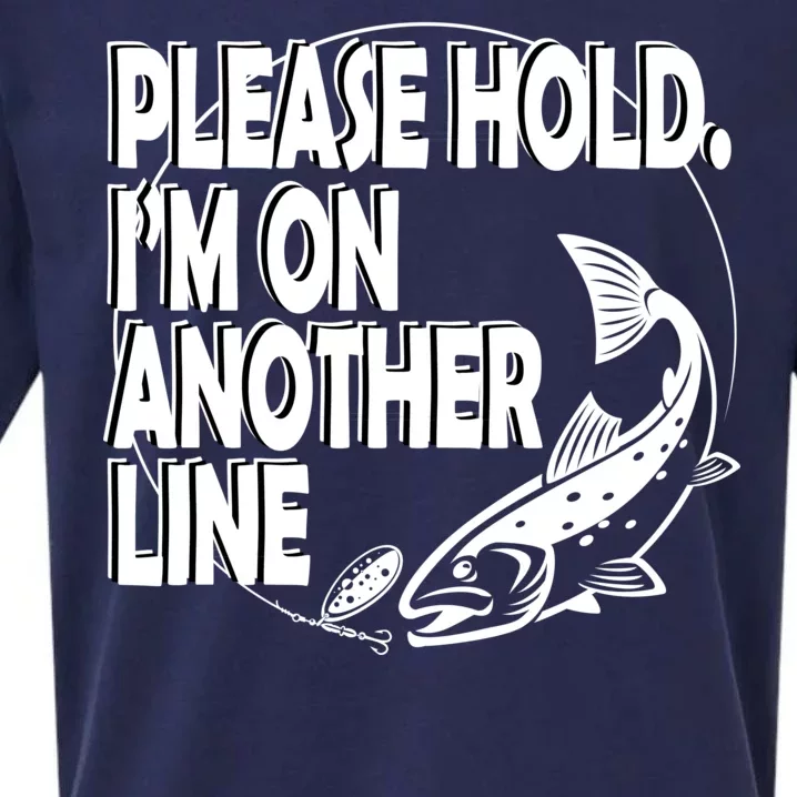 Please Hold I'm On The Other Line Sueded Cloud Jersey T-Shirt