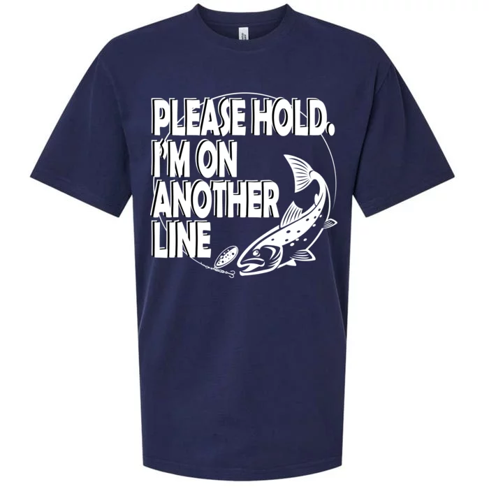 Please Hold I'm On The Other Line Sueded Cloud Jersey T-Shirt