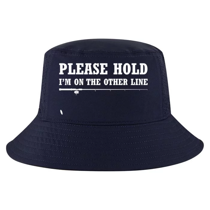 Please Hold I'm On The Other Line Funny Cool Comfort Performance Bucket Hat