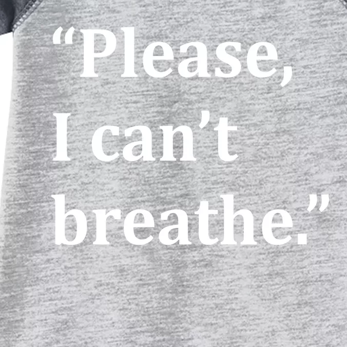 Please I Can't Breathe Floyd Protest Infant Baby Jersey Bodysuit