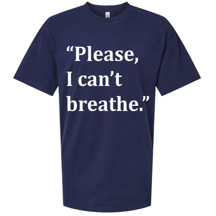 Please I Can't Breathe Floyd Protest Sueded Cloud Jersey T-Shirt