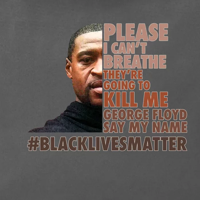 Please I Can't Breathe Geoge Floyd #BLM Zip Tote Bag