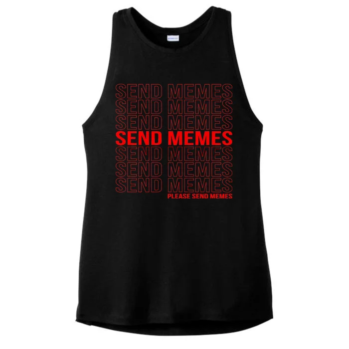 Please Send Memes Ladies Tri-Blend Wicking Tank