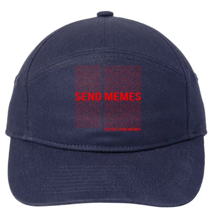 Please Send Memes 7-Panel Snapback Hat