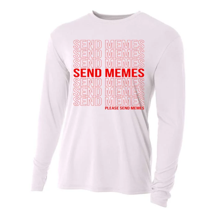 Please Send Memes Cooling Performance Long Sleeve Crew