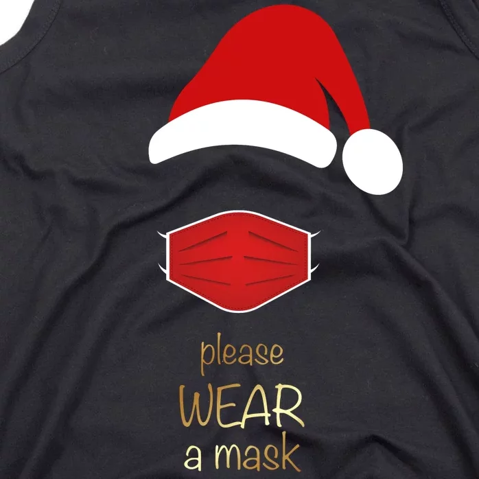 Please Wear A Mask Santa Reminder Tank Top