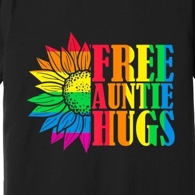 Proud LGBT Free Auntie Hugs LGBT Pride Month Premium T-Shirt