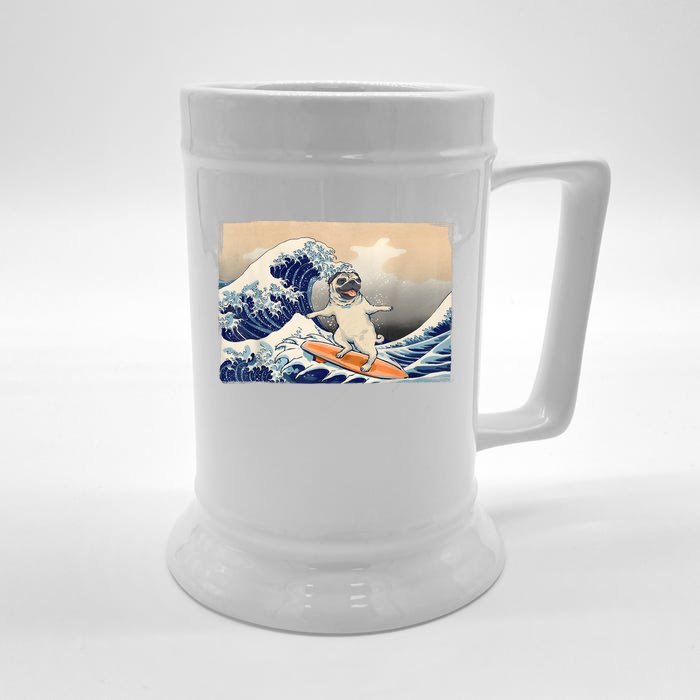 Pug Lover Funny Pug Funny Dog Pug Owner Front & Back Beer Stein