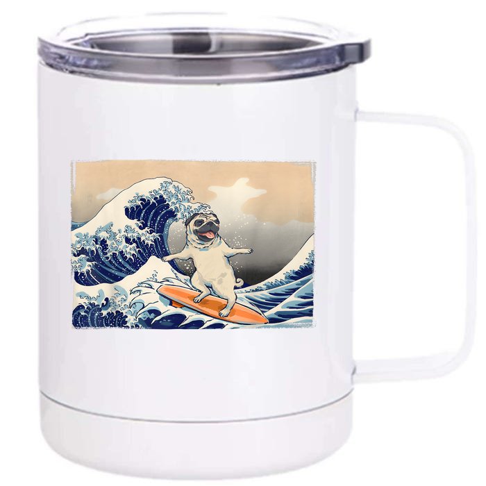 Pug Lover Funny Pug Funny Dog Pug Owner Front & Back 12oz Stainless Steel Tumbler Cup