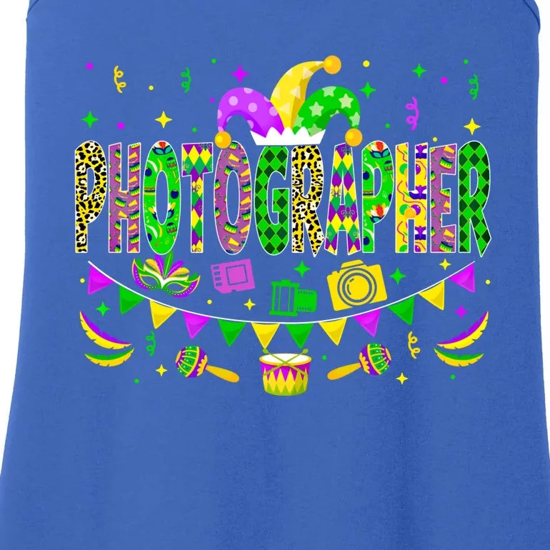 Photographer Lover Funny Mardi Gras Carnival Party Cool Gift Ladies Essential Tank