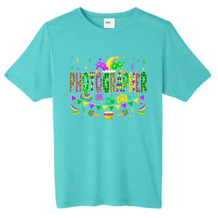 Photographer Lover Funny Mardi Gras Carnival Party Cool Gift ChromaSoft Performance T-Shirt