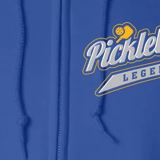 Pickleball Legend Funny Saying Dinking Hobby Sports Cute Gift Full Zip Hoodie