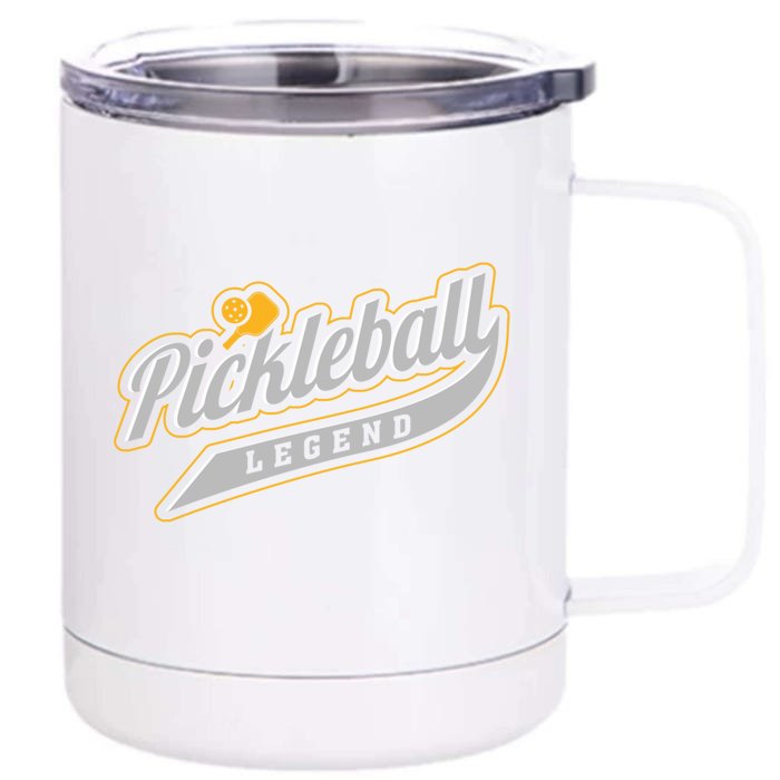 Pickleball Legend Funny Saying Dinking Hobby Sports Cute Gift Front & Back 12oz Stainless Steel Tumbler Cup