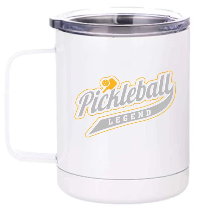 Pickleball Legend Funny Saying Dinking Hobby Sports Cute Gift Front & Back 12oz Stainless Steel Tumbler Cup