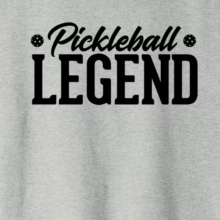 Pickleball Legend Funny Team Ball Sports Gift Women's Crop Top Tee