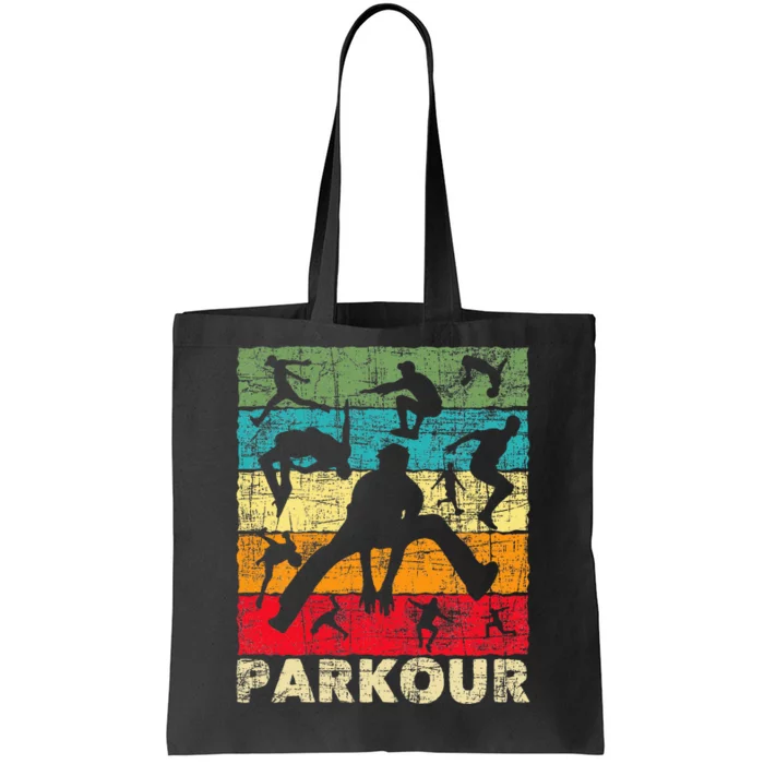 Parkour Lover Freerunner Freerunning Backflip Jumping Tote Bag