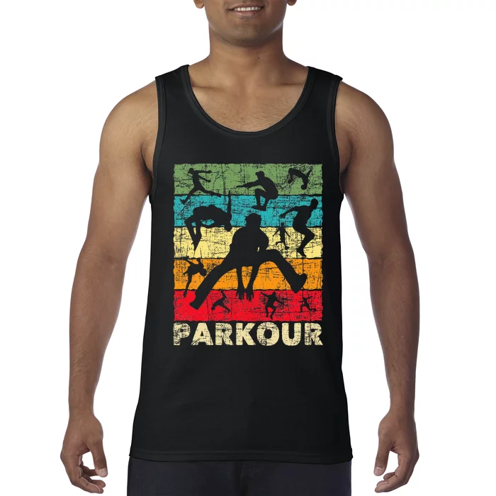 Parkour Lover Freerunner Freerunning Backflip Jumping Tank Top