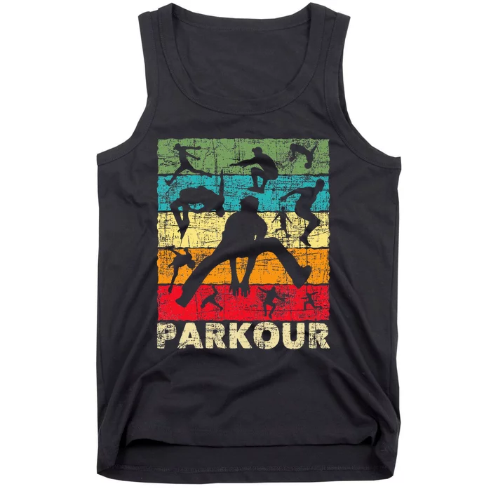 Parkour Lover Freerunner Freerunning Backflip Jumping Tank Top