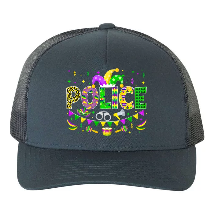 Police Lover Funny Mardi Gras Carnival Party Gift Yupoong Adult 5-Panel Trucker Hat