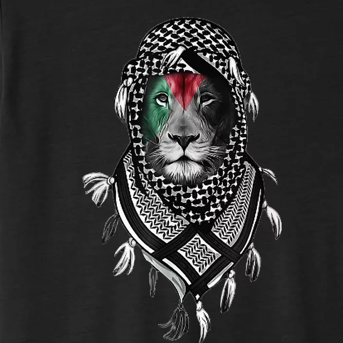 Palestinian Lion Free Palestine Free Gaza Palestine Flag ChromaSoft Performance T-Shirt