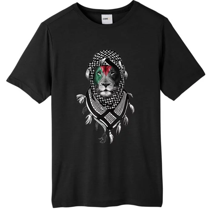 Palestinian Lion Free Palestine Free Gaza Palestine Flag ChromaSoft Performance T-Shirt