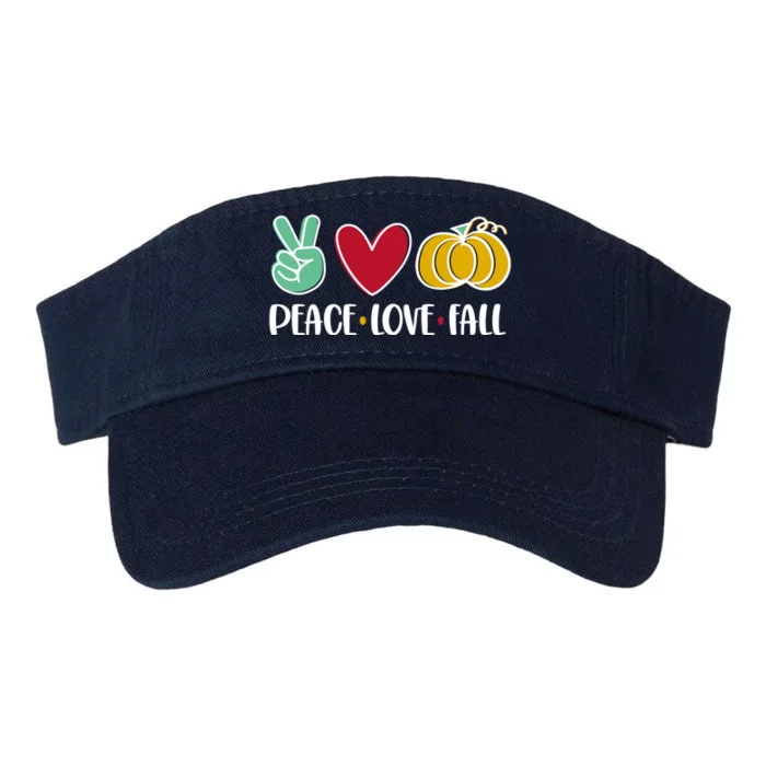 Peace Love Fall Cute Valucap Bio-Washed Visor