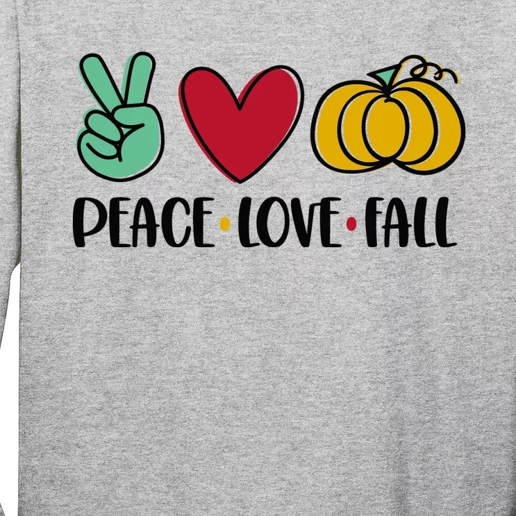 Peace Love Fall Cute Long Sleeve Shirt