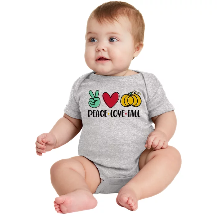 Peace Love Fall Cute Baby Bodysuit