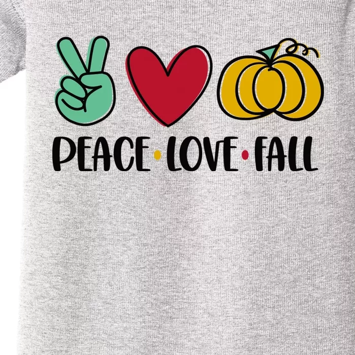 Peace Love Fall Cute Baby Bodysuit