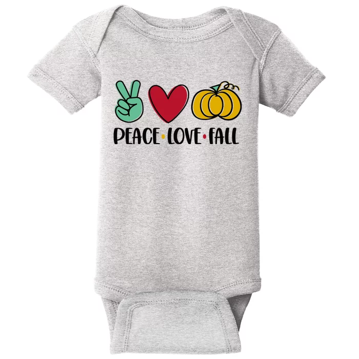 Peace Love Fall Cute Baby Bodysuit