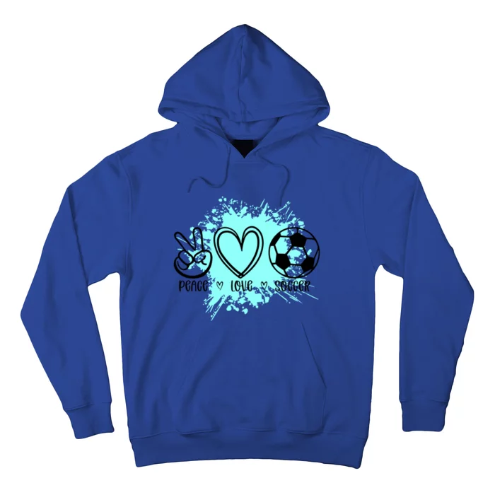 Peace Love Football Cool Gift Hoodie