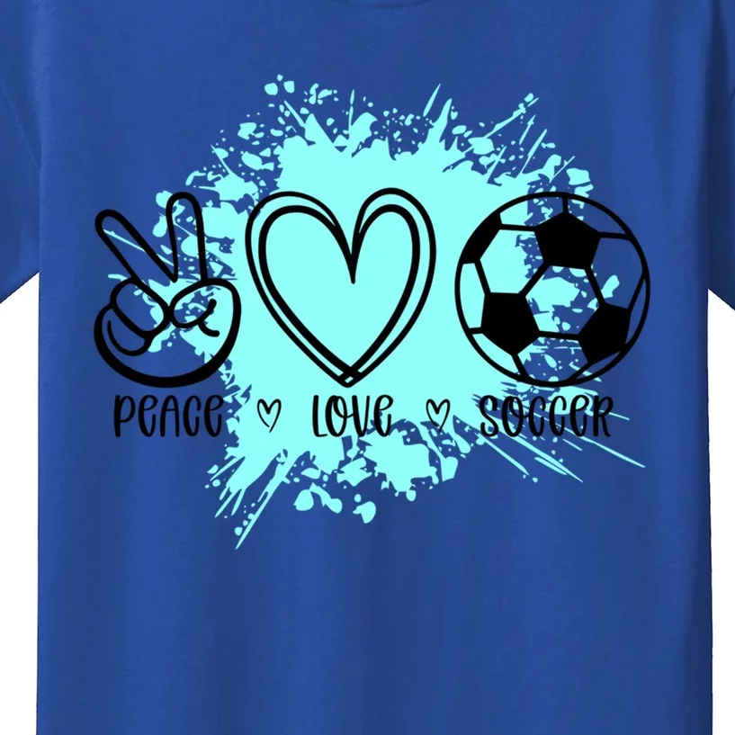 Peace Love Football Cool Gift Kids T-Shirt