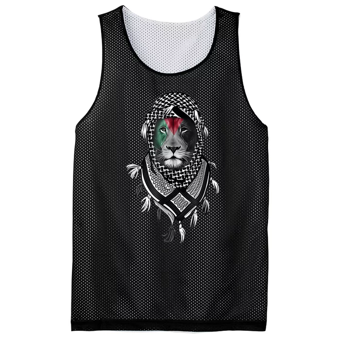 Palestinian Lion Free Palestine Free Gaza Palestine Flag Mesh Reversible Basketball Jersey Tank