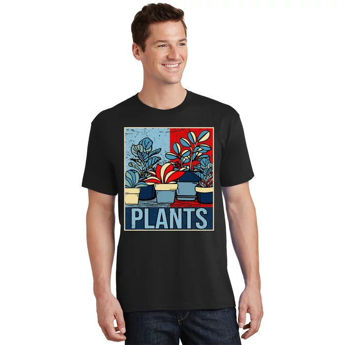 Plant Lover  Florist Gardening Mom Retro Plants T-Shirt