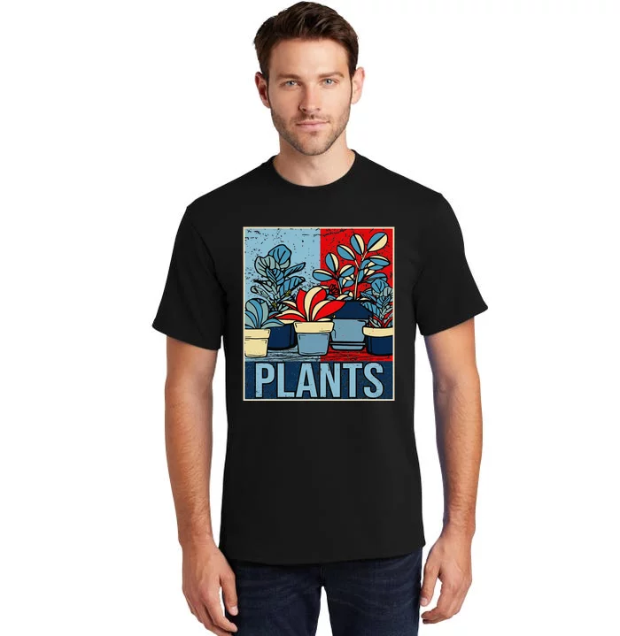 Plant Lover  Florist Gardening Mom Retro Plants Tall T-Shirt